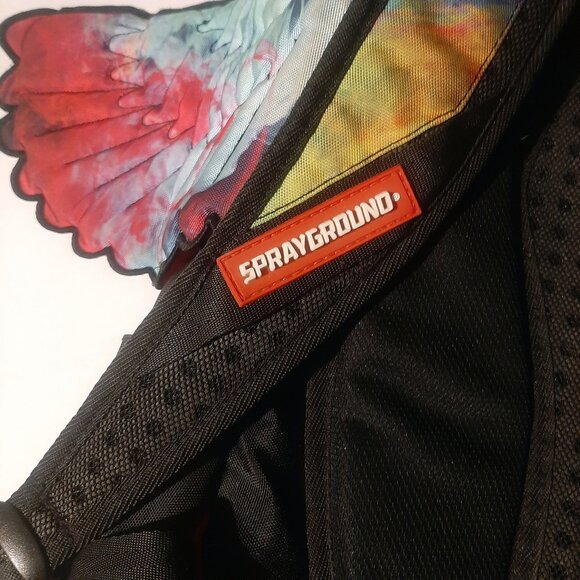 Genuine SPRAYGROUND Backpack DLX Tripppy Wings Psychedelic smoke rarest colorway - Picture 13 of 13